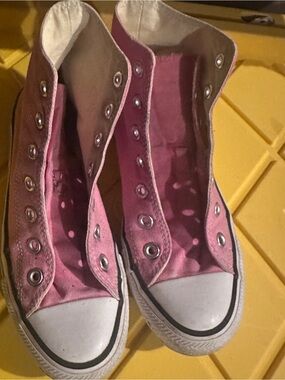 Converse Pink High-Top Canvas Sneakers